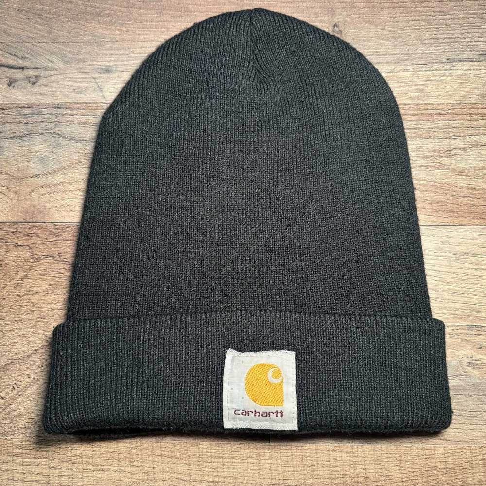 Carhartt Black Beanie One Size Winter Casual Workwear